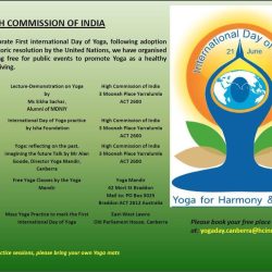 Internation Yoga Day celebrations schedule in Canberra