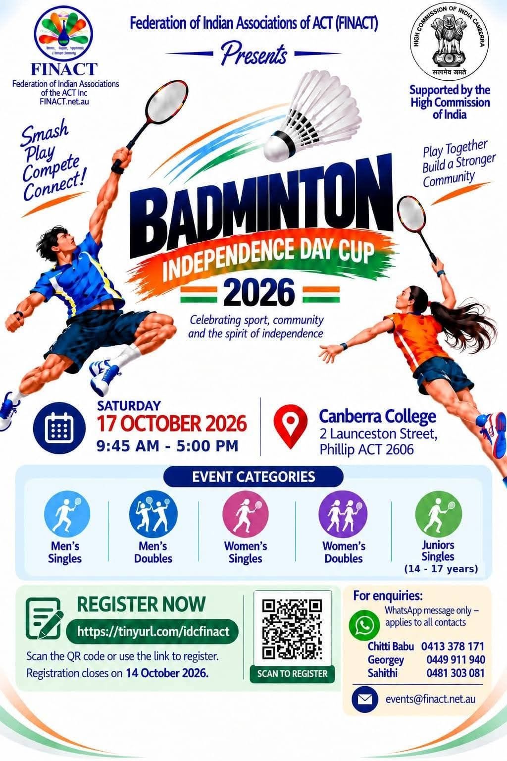 FINACT Badminton Independence Day Cup 2026